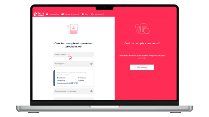 Screenshot 1 interim - web app Extracadabra